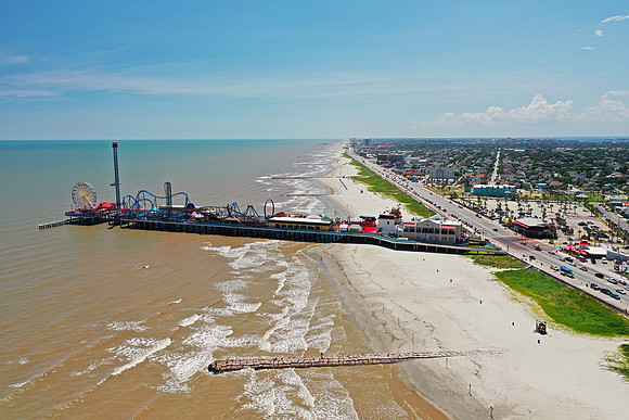 GALVESTON SEA WALL, TX